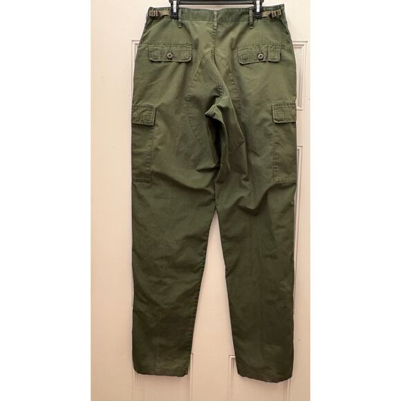 VTG Camco Military Cargo Olive Green Men’s Large 40 Ripstop Adjustable Waist USA - Picture 2 of 13